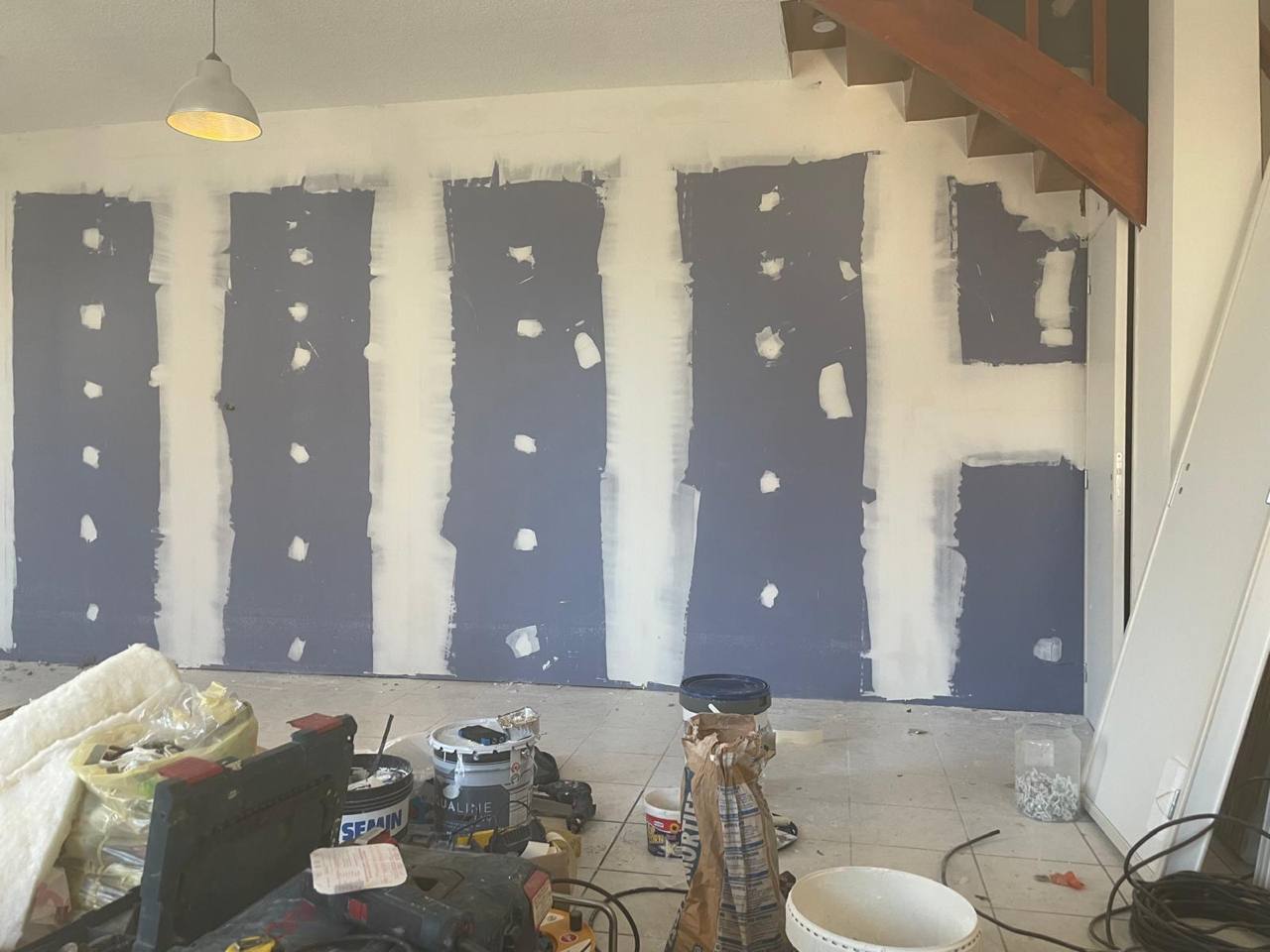 Pose de placo phonique - Photo 1